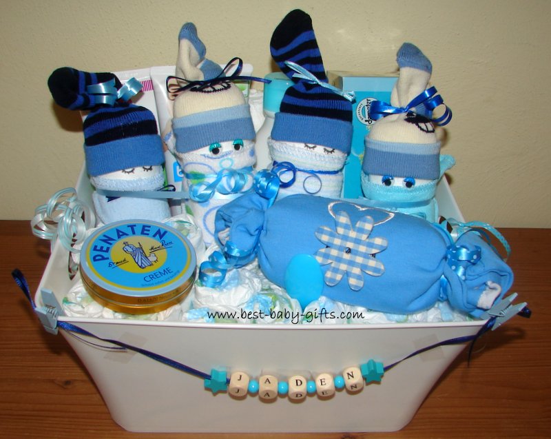 Newborn Baby Gift Baskets... how to make a unique baby gift