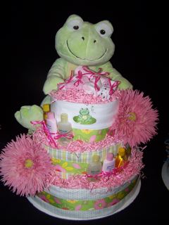 Our Frog Diaper Cake Picture Gallery