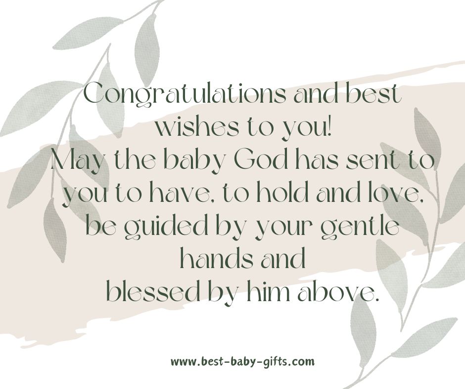 Religious baby congratulations: baby messages and prayers