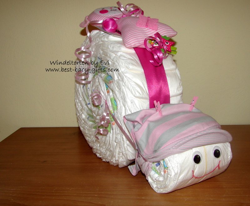 Snail sales diaper cake