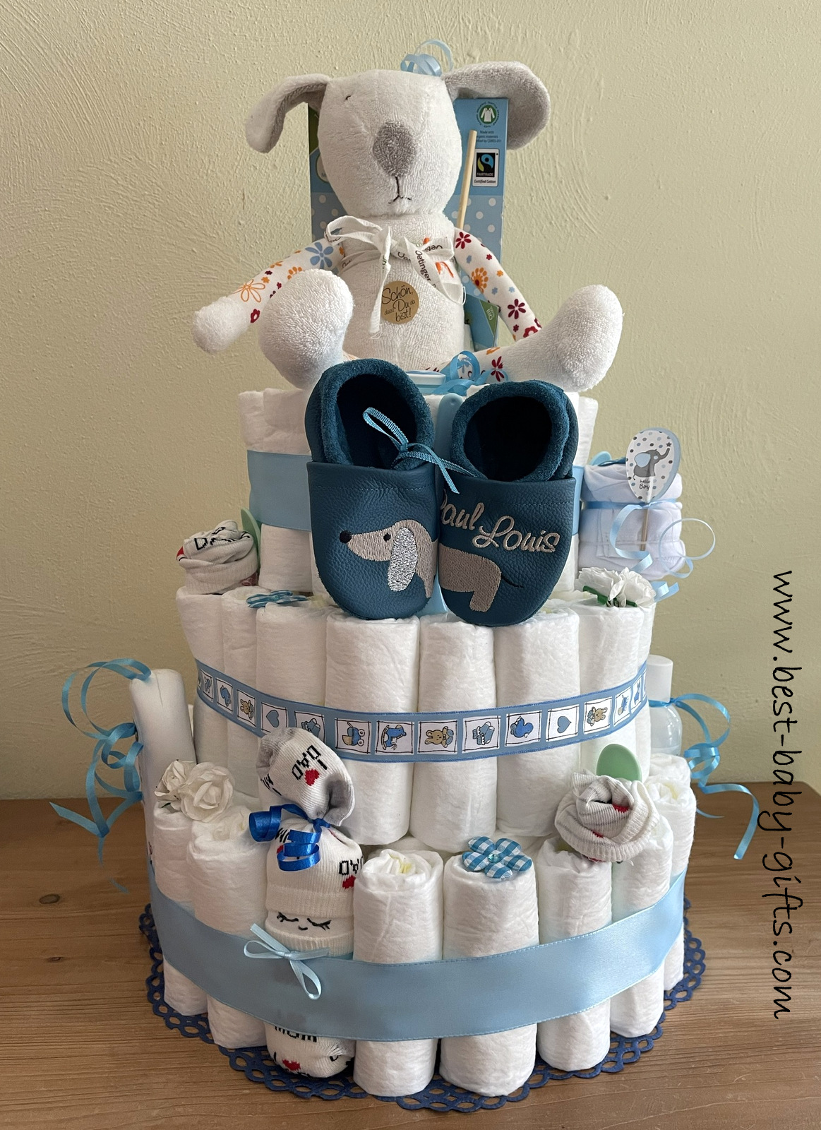 Le Sucre Babyboy Diaper Cake, Babies & Kids, Bathing & Changing, Diapers &  Baby Wipes on Carousell